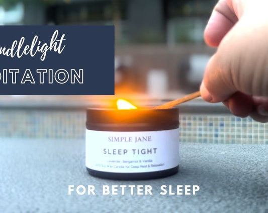 Sleep Tight Lavender Candle with Meditation